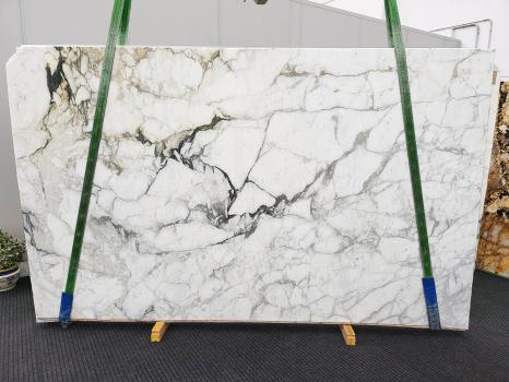 CALACATTA MONETlastra grezza marmo italiano levigato Slab #21,  320 x 194 x 2 cm pietra naturale (disponibile in Veneto, Italia) 