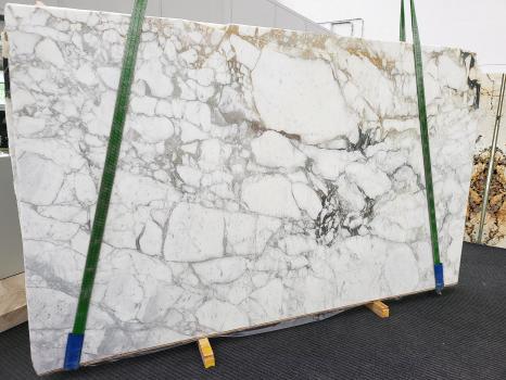 CALACATTA MONETlastra grezza marmo italiano levigato Slab #04,  320 x 194 x 3 cm pietra naturale (venduta in Veneto, Italia) 