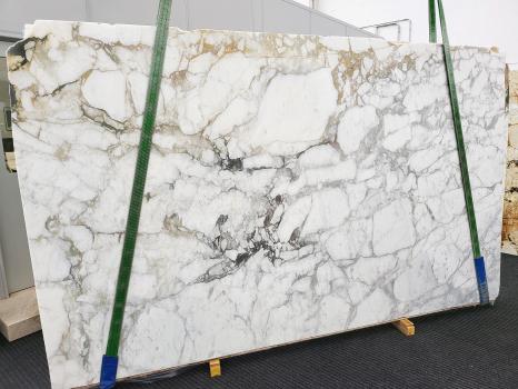 CALACATTA MONETlastra grezza marmo italiano levigato Slab #01,  320 x 194 x 3 cm pietra naturale (venduta in Veneto, Italia) 