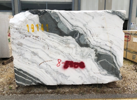 PANDA 1 blocco marmo cinese grezzo 261.6 x 170 x 84 cm pietra naturale (venduto in Veneto, Italia) 
