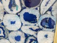 Scheda tecnica: AGATA BLUE, pietra semipreziosa naturale lucida brasiliana 
